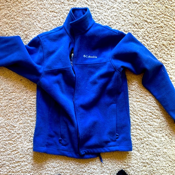 Blue Men’s Fleece Coat - Picture 1 of 2